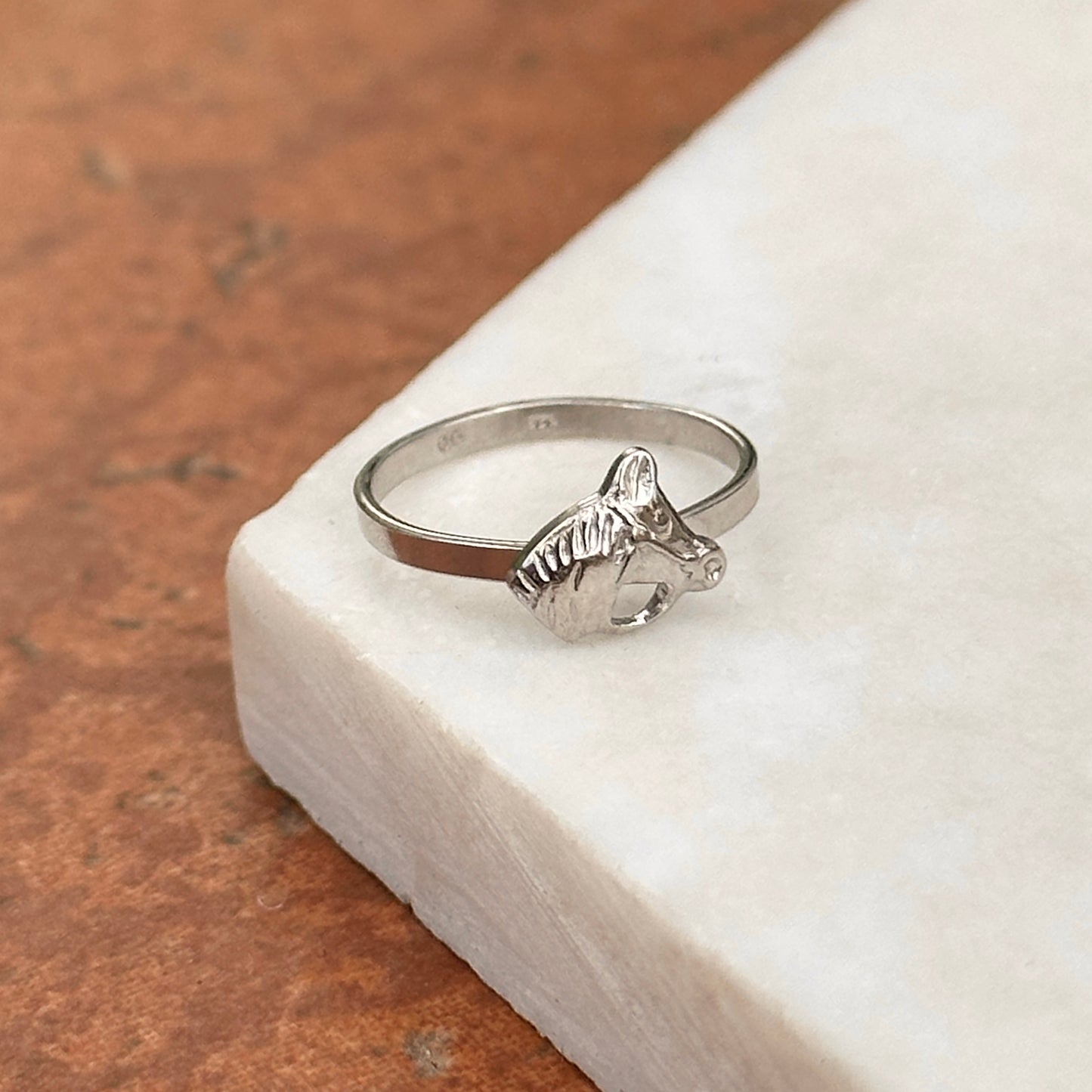 Sterling Silver Horse Head Child’s Ring