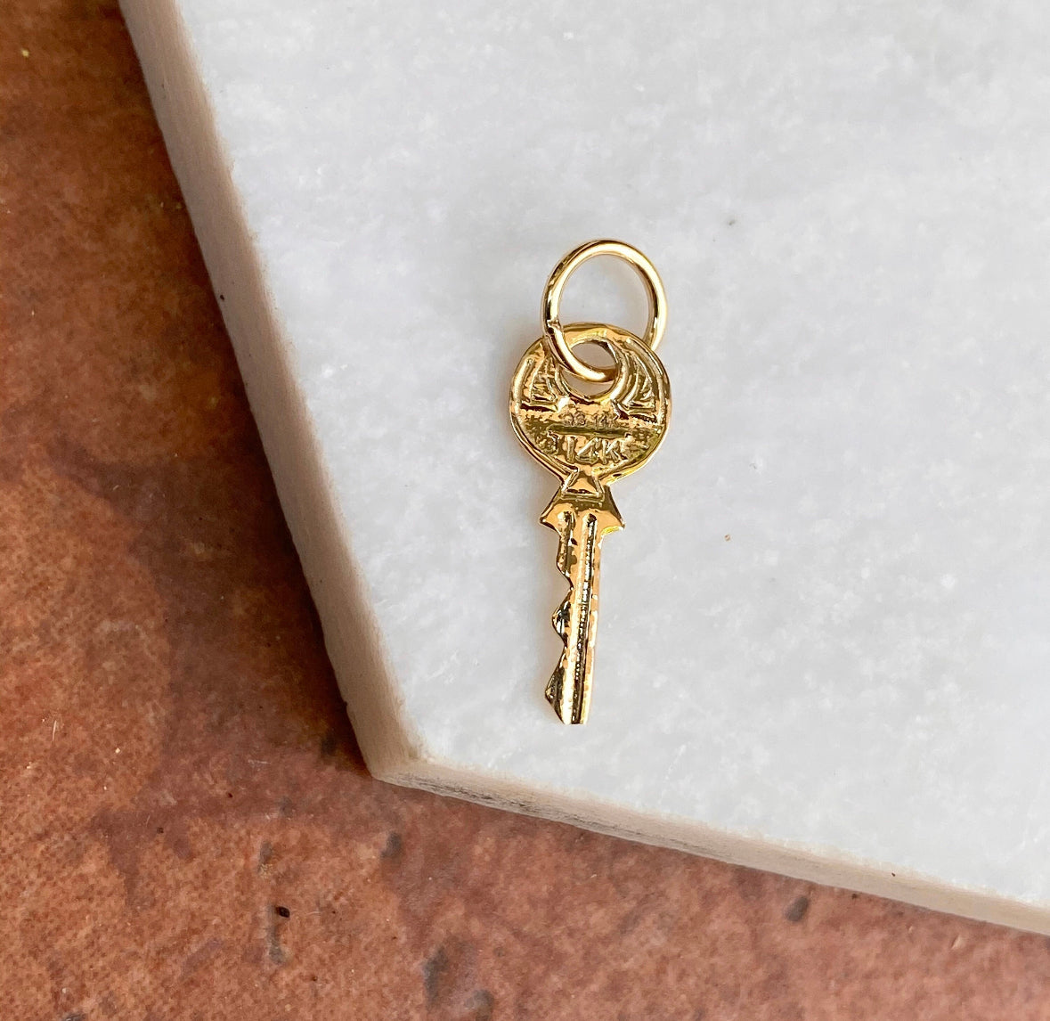 14K Diamond Key Pendant — Designs By S&R