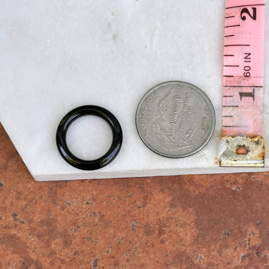 Black Onyx Round Earring Charms