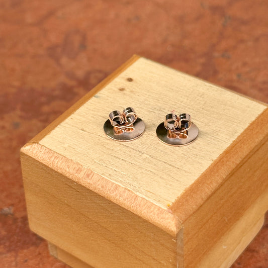 14KT Rose Gold Heavy Earring Backs 10mm