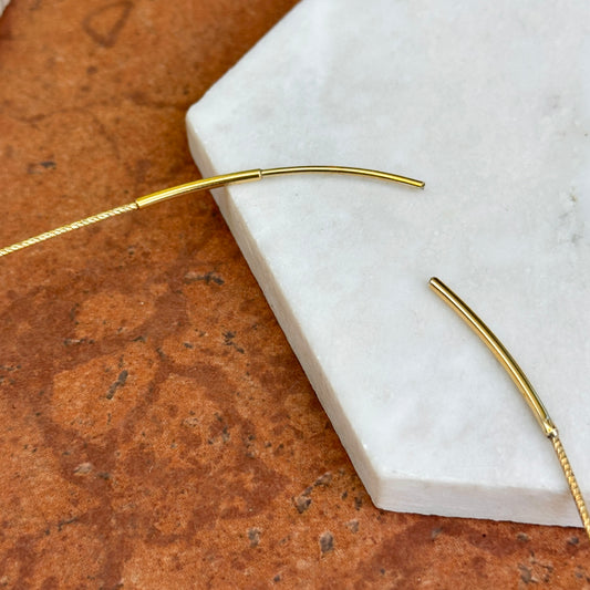 Estate 14KT Yellow Gold Plated Sterling Silver Snake Wire Collar 20''