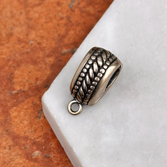 Sterling Silver Magnetic Reversible Design Pendant Hanger Enhancer