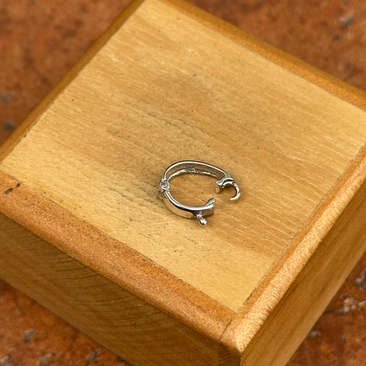 Sterling Silver Tapered Pendant Enhancer Bail with Ring