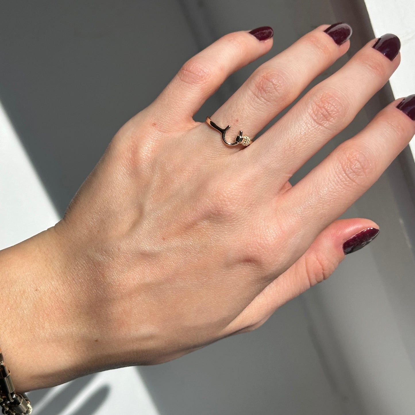 14KT Yellow Gold Polished Horseshoe Ring