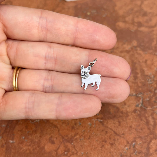 Sterling Silver French Bulldog Pendant Charm