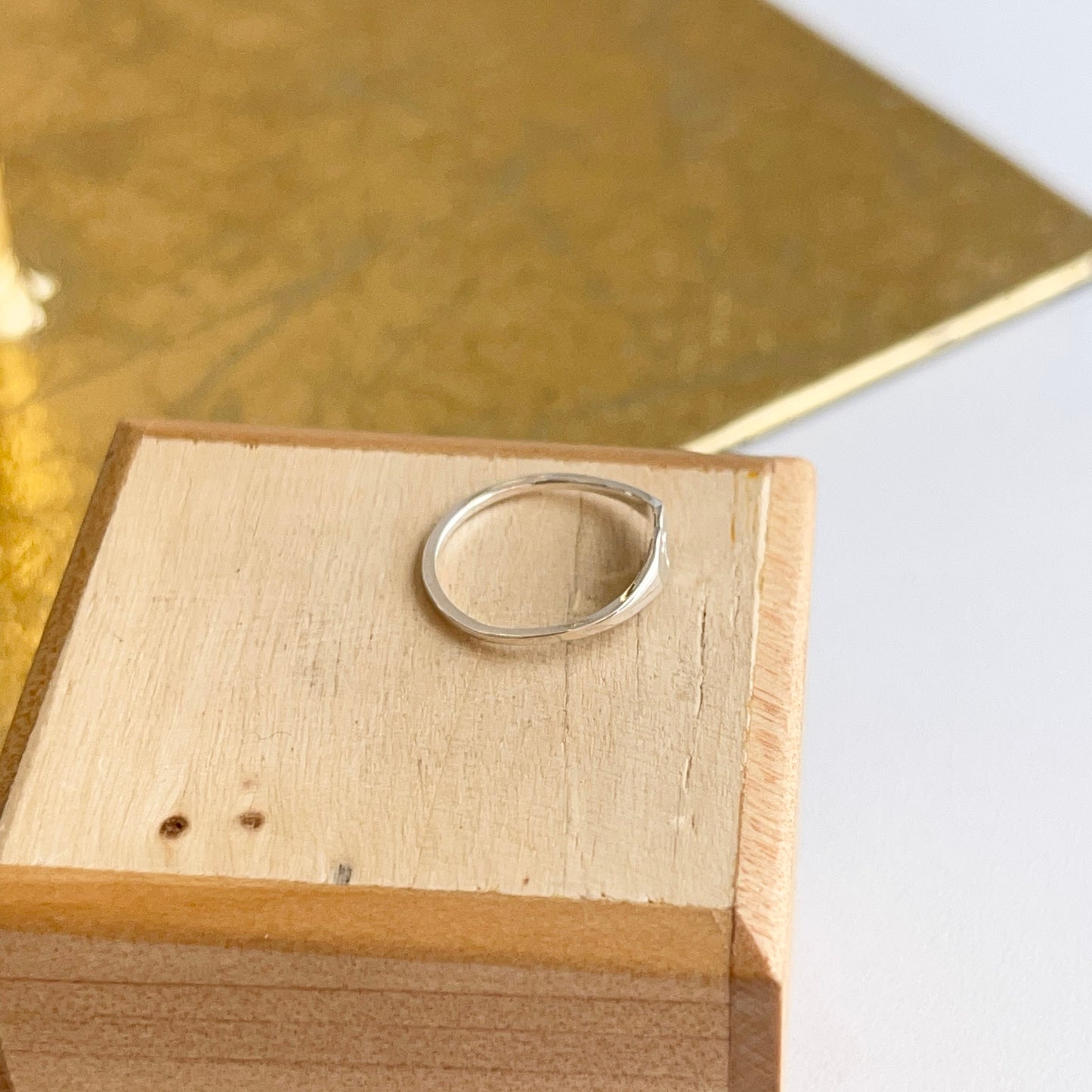 Sterling Silver Baby/Children's Heart + Cross Ring