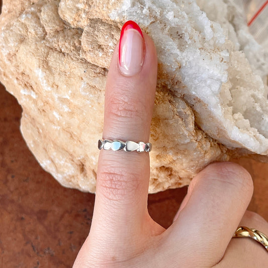 Sterling Silver Polished Geometric Band Toe Ring