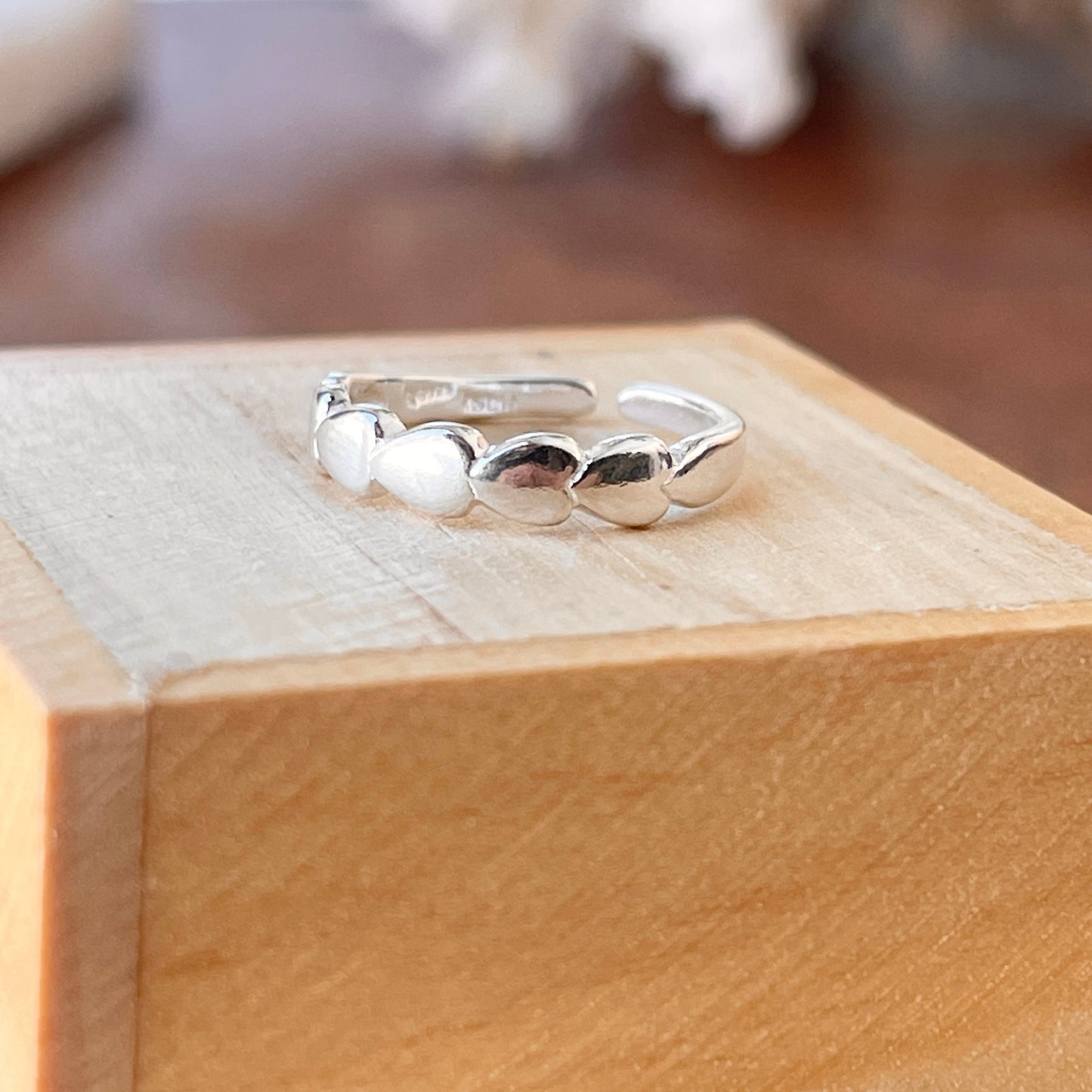 Sterling Silver Polished Geometric Band Toe Ring