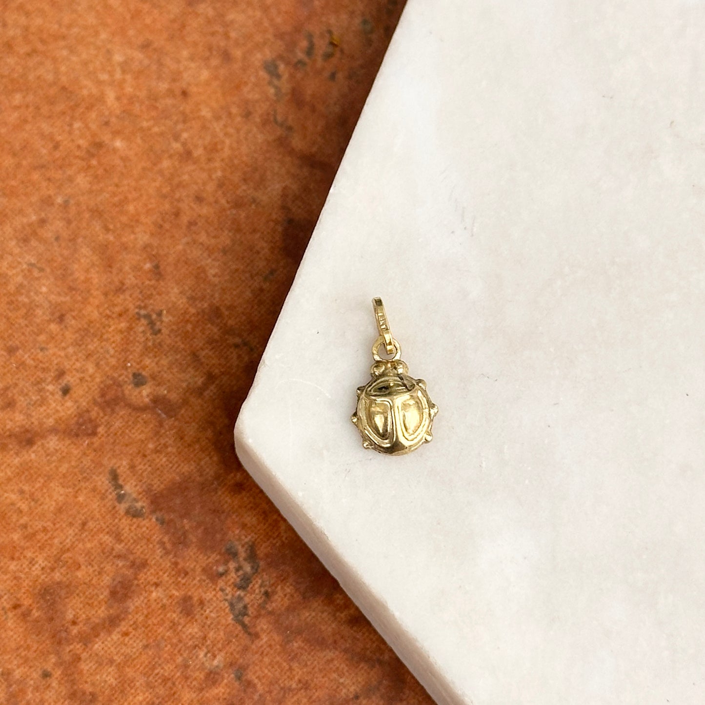 14KT Yellow Gold Ladybug Pendant Charm