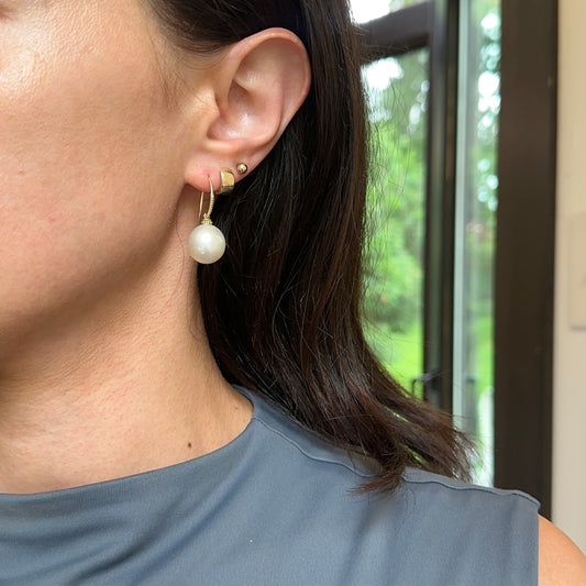 14KT Yellow Gold Paspaley Cultured South Sea Pearl Drop Earrings