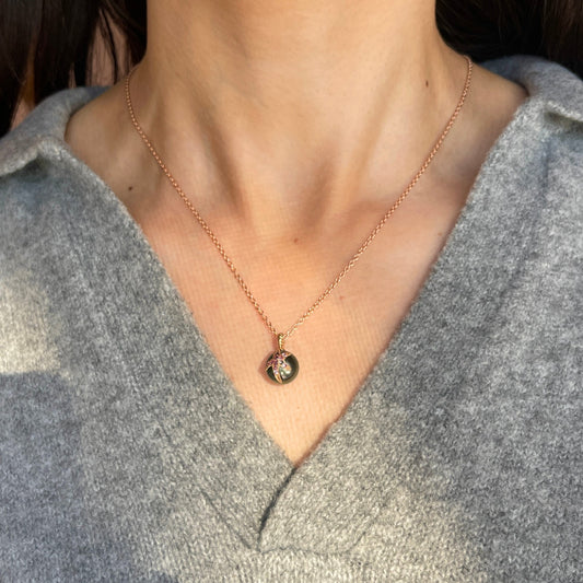 18KT Rose Gold 1.50mm Solid Cable Chain Necklace - LSJ