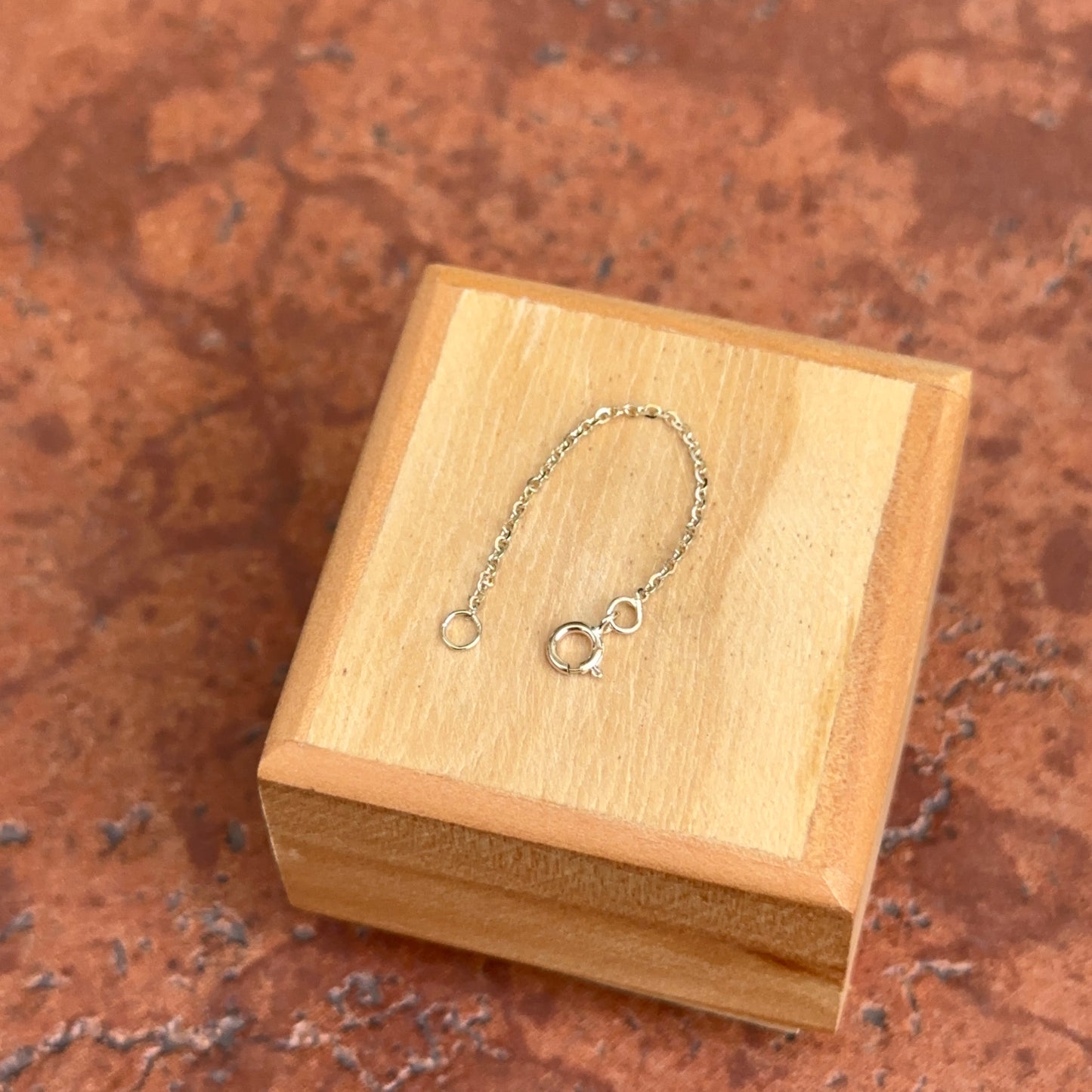 14KT Yellow Gold Diamond-Cut Cable Chain Extender 2.25"