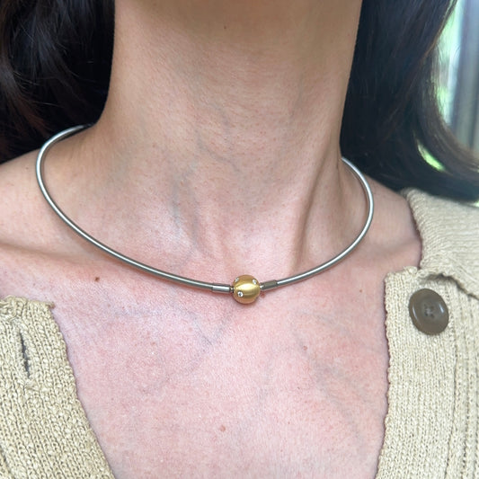 Stainless Steel 3mm Coil Cable Wire Swap Cord Necklace