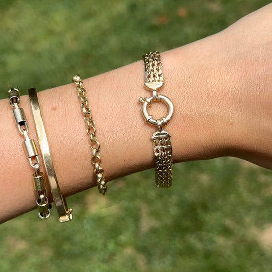 Estate 14KT Yellow Gold Bismark Bracelet