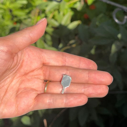 14KT Yellow Gold Pickleball Paddle Pendant Charm