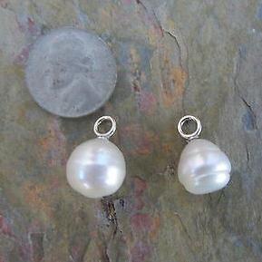 14KT White Gold Paspaley Pearl Earring Charms 12mm, 14KT White Gold Paspaley Pearl Earring Charms 12mm - Legacy Saint Jewelry