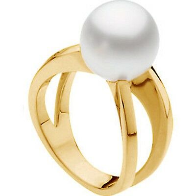14KT Yellow Gold Genuine Paspaley South Sea Pearl Open Band Ring, 14KT Yellow Gold Genuine Paspaley South Sea Pearl Open Band Ring - Legacy Saint Jewelry