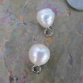 14KT White Gold Paspaley Pearl Earring Charms 12mm, 14KT White Gold Paspaley Pearl Earring Charms 12mm - Legacy Saint Jewelry