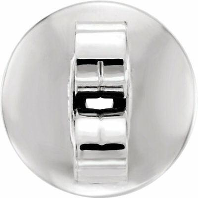14KT White Gold Heavy Earring Backs 8mm, 14KT White Gold Heavy Earring Backs 8mm - Legacy Saint Jewelry