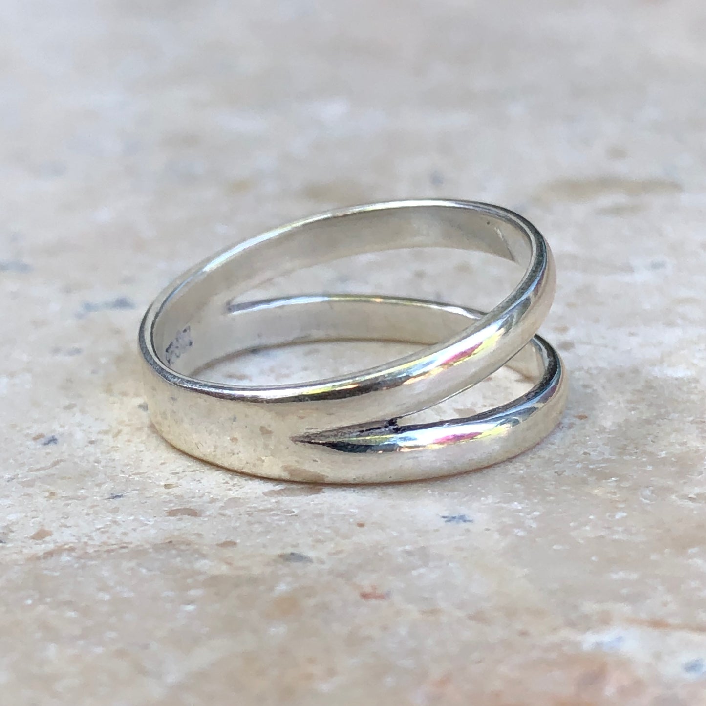 Sterling Silver Double Polished Band Ring Size 7, Sterling Silver Double Polished Band Ring Size 7 - Legacy Saint Jewelry