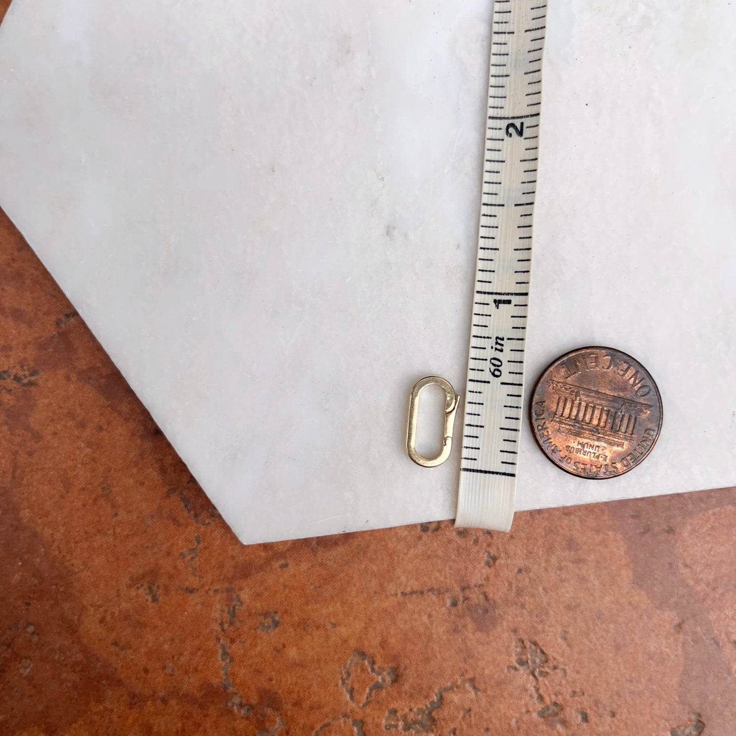 10KT Yellow Gold Elongated Oval Pearl Shortener / Pendant Enhancer 10mm x 4mm