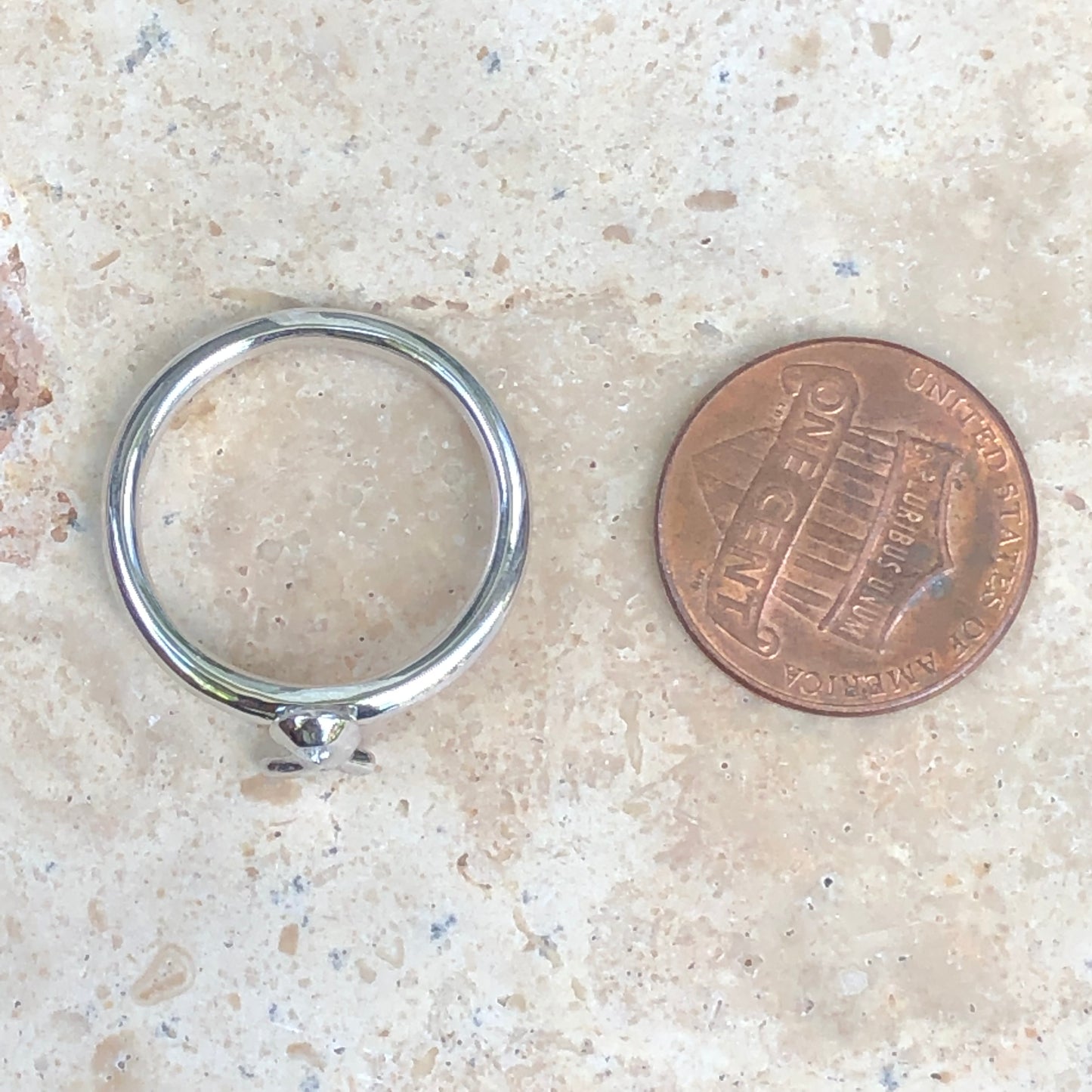 Sterling Silver Breast Cancer Awareness Ribbon Ring, Sterling Silver Breast Cancer Awareness Ribbon Ring - Legacy Saint Jewelry