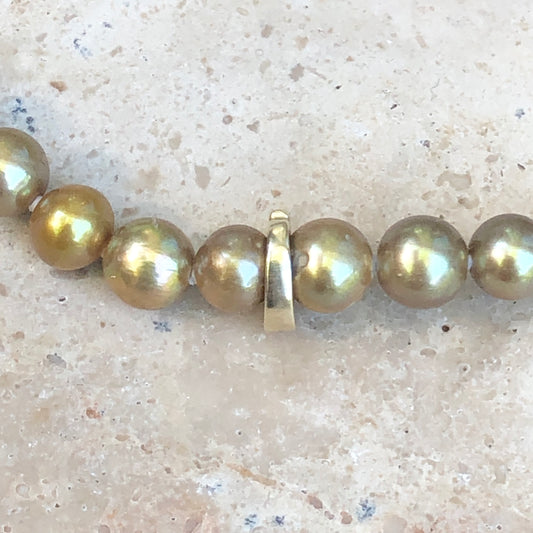 14KT Yellow Gold Small Pearl Enhancer 5mm, 14KT Yellow Gold Small Pearl Enhancer 5mm - Legacy Saint Jewelry