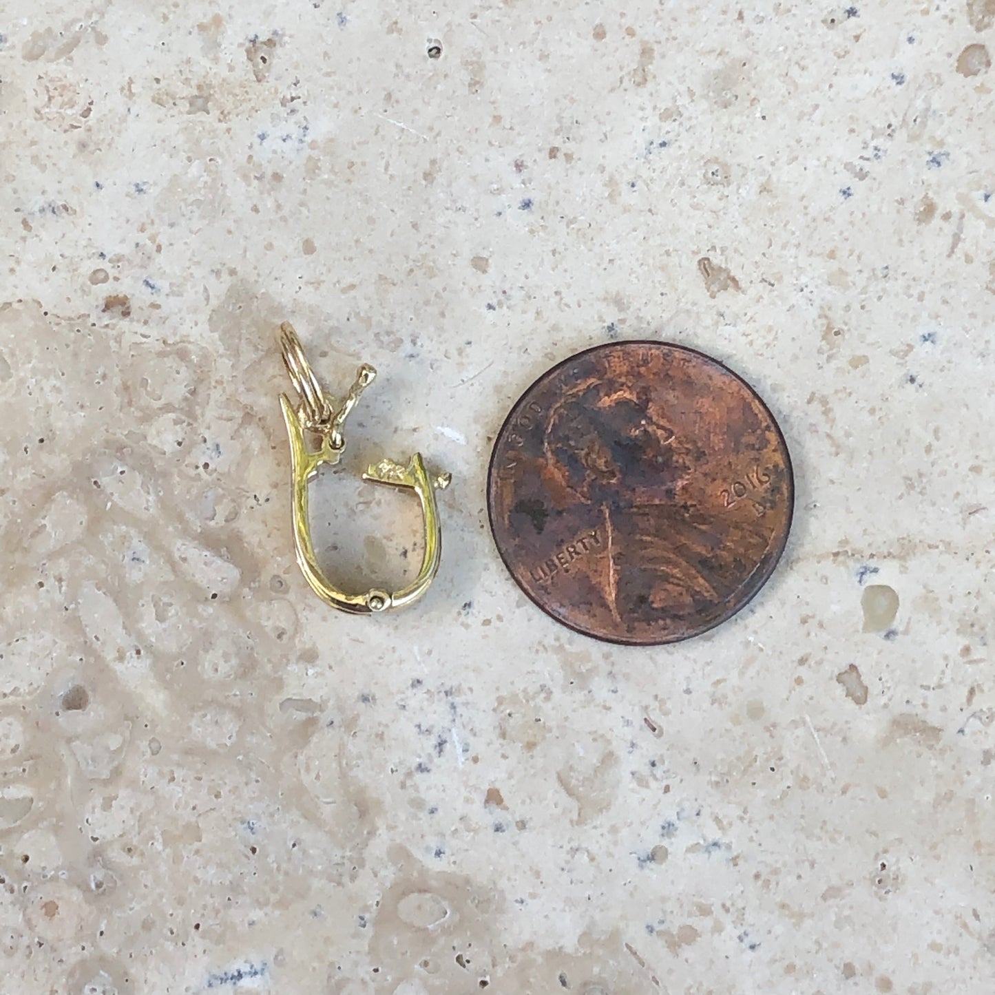 14KT Yellow Gold Slide Hanger Bail Adapter Enhancer, 14KT Yellow Gold Slide Hanger Bail Adapter Enhancer - Legacy Saint Jewelry