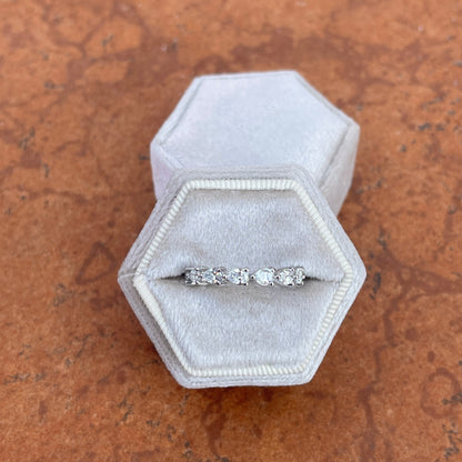 14KT White Gold Pear Shape Diamond Eternity Band Ring