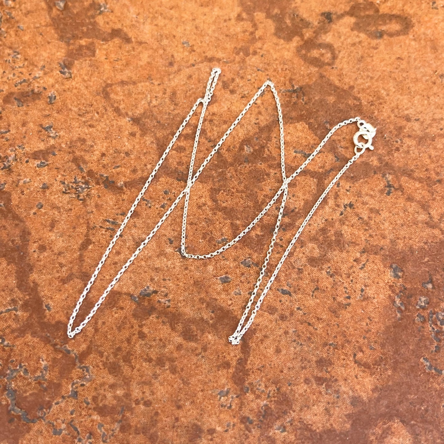 Sterling Silver 1.10mm Rolo Chain Necklace