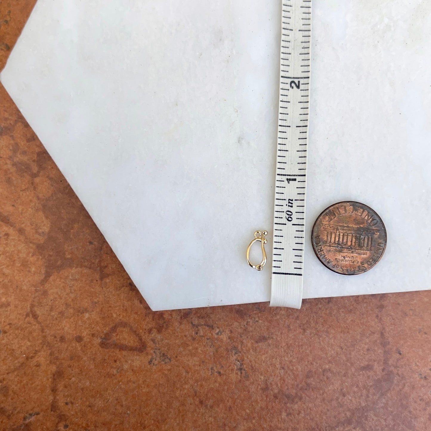 14KT Yellow Gold Tapered Mini Pendant Enhancer Shortener