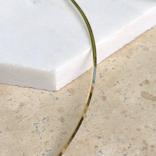 14KT Yellow Gold Plated Sterling Silver Square Snake Wire Necklace 1.2mm, 14KT Yellow Gold Plated Sterling Silver Square Snake Wire Necklace 1.2mm - Legacy Saint Jewelry