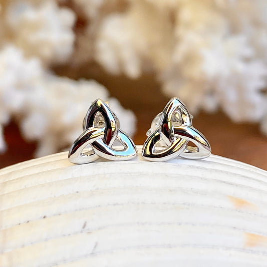 Sterling Silver Mini Celtic Knot Stud Earrings