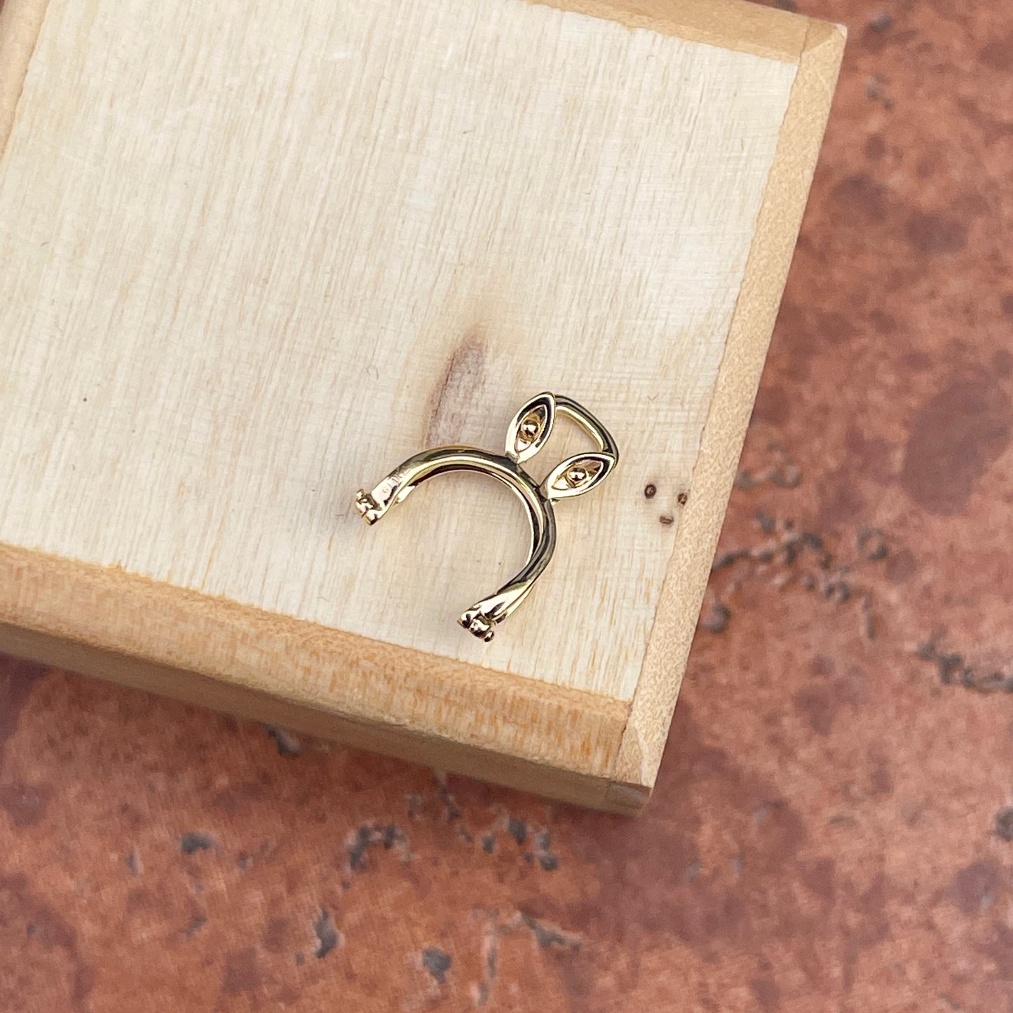 14KT Yellow Gold Slide Pendant Hanger Enhancer 7mm