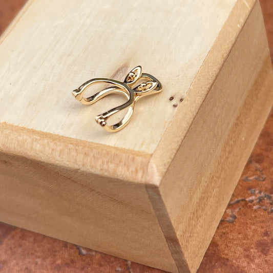 14KT Yellow Gold Slide Pendant Hanger Enhancer 7mm