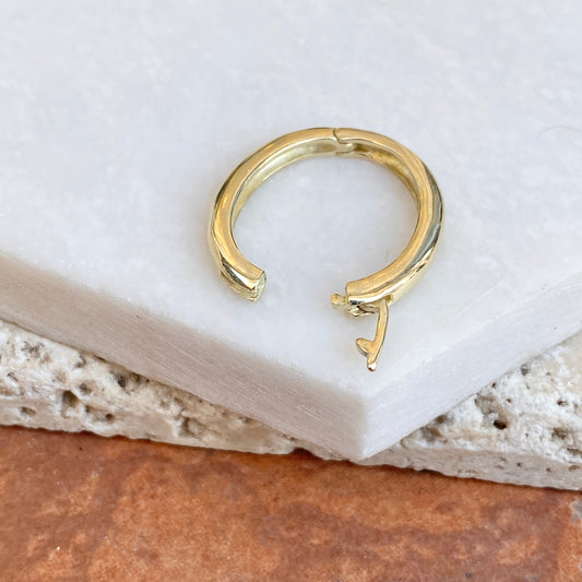 14KT Yellow Gold Pearl Shortener Enhancer Bail 17mm x 12mm