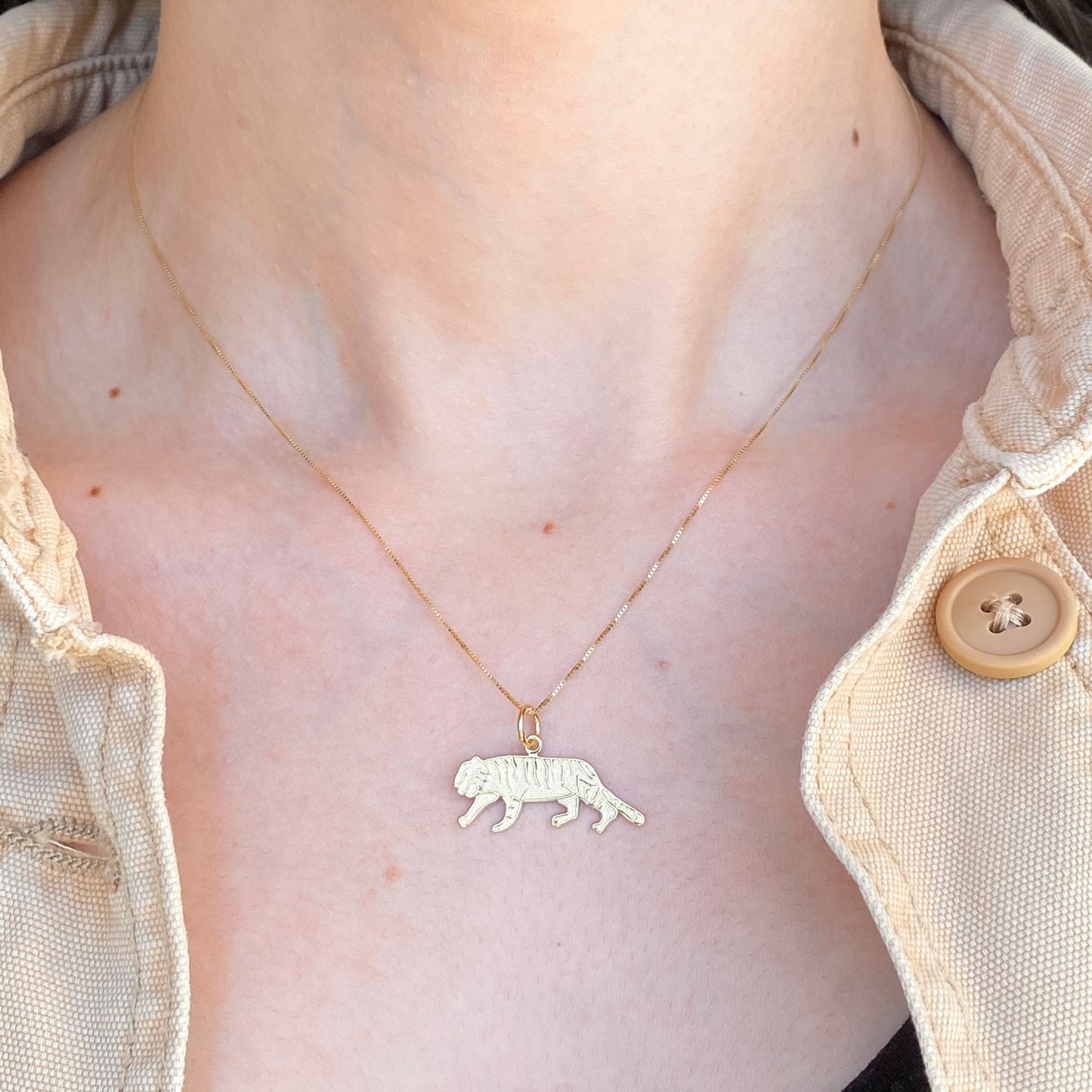 10KT Yellow Gold .50mm Baby Box Link Chain Necklace