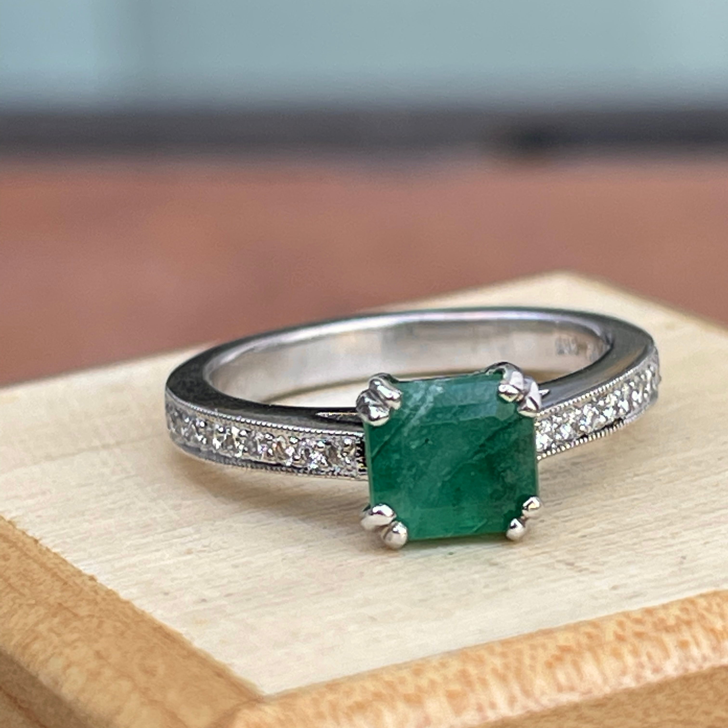 Emerald ring 2025 square cut