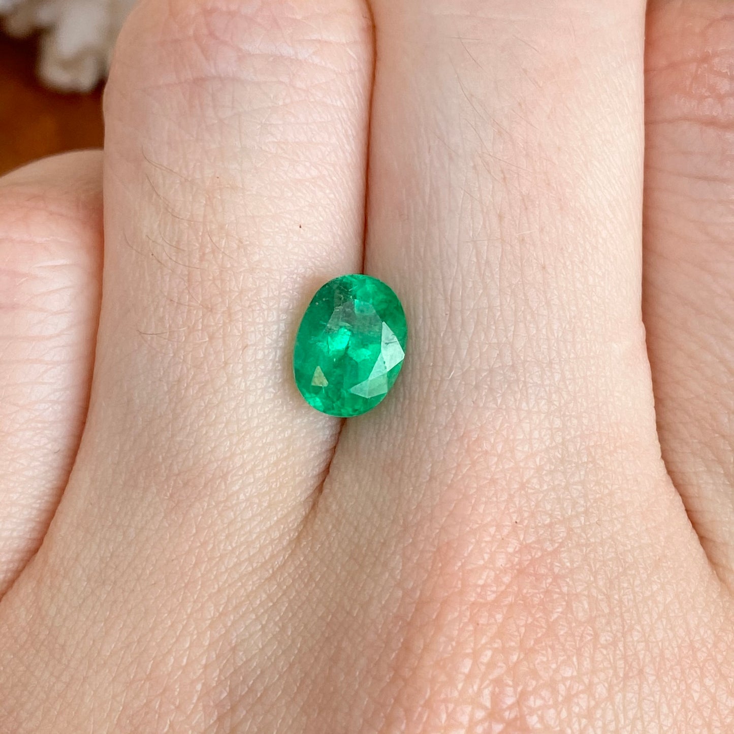 Colombian Emerald Oval Cut Loose Emerald 1.98 CT