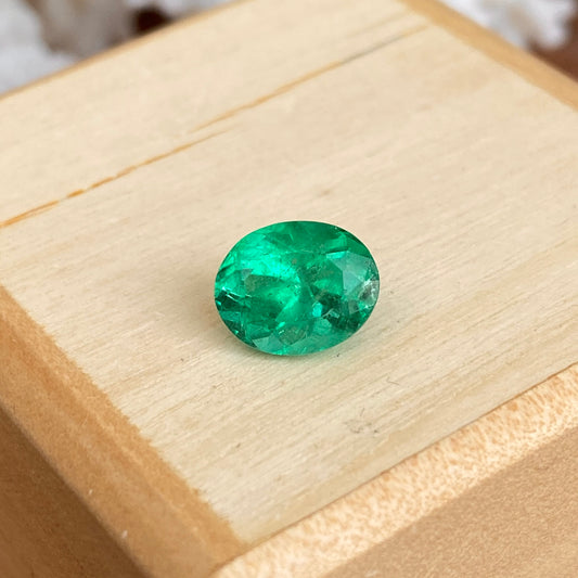 Colombian Emerald Cut Oval Loose Emerald 2.24 CT - LSJ