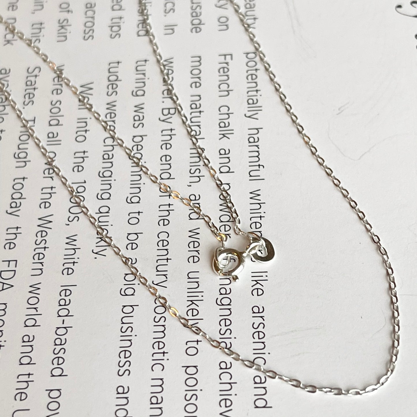 Sterling Silver Polished .50mm Flat Cable Chain Necklace