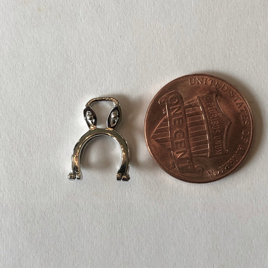 14KT White Gold Slide Pendant Hanger Enhancer, 14KT White Gold Slide Pendant Hanger Enhancer - Legacy Saint Jewelry