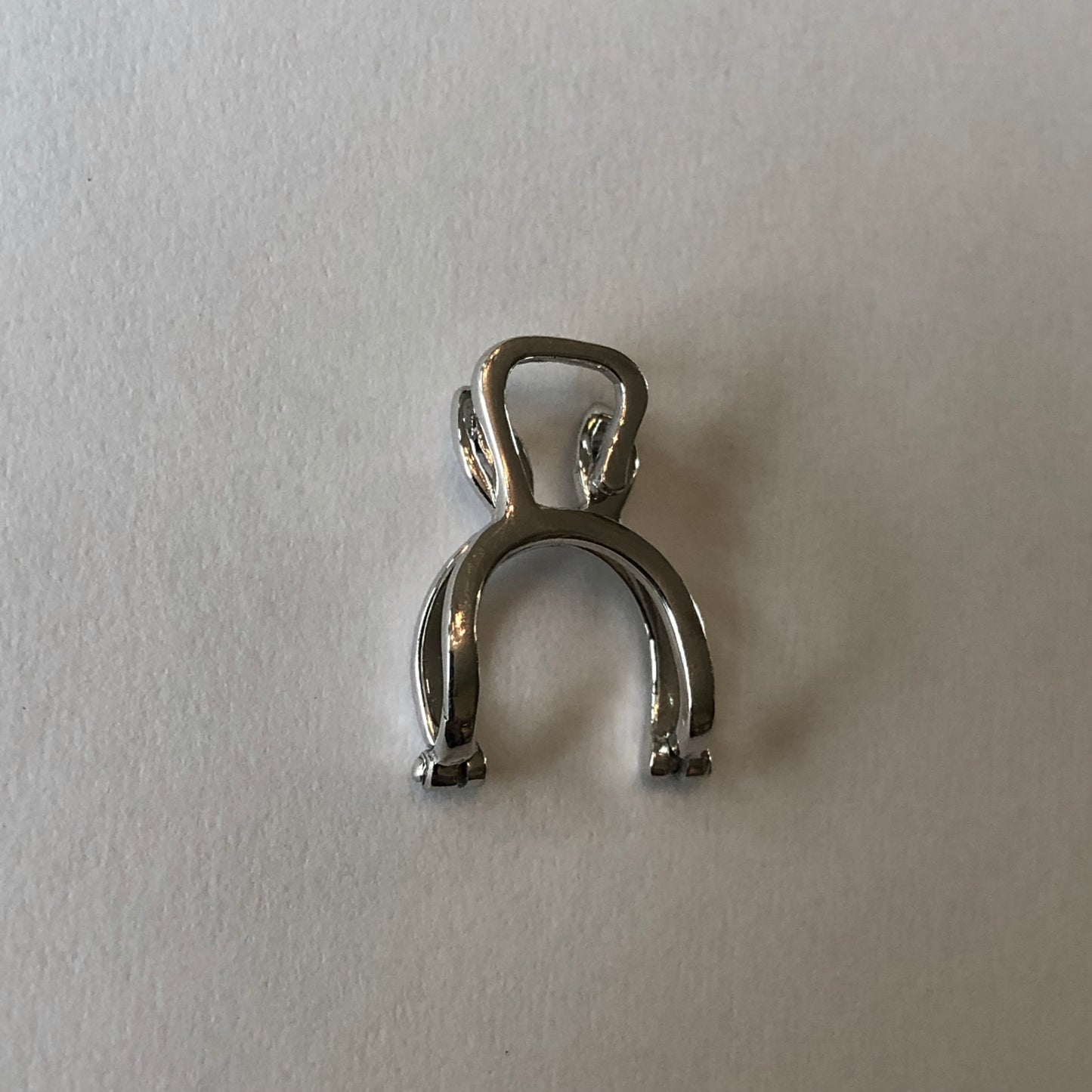 14KT White Gold Slide Pendant Hanger Enhancer, 14KT White Gold Slide Pendant Hanger Enhancer - Legacy Saint Jewelry