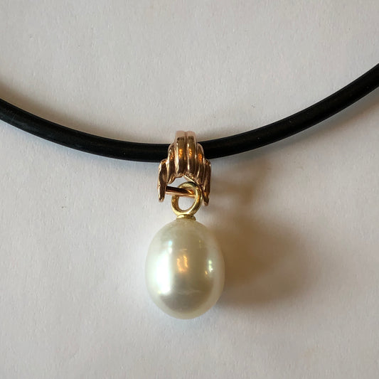 14KT Rose Gold Slide Pendant Hanger Enhancer, 14KT Rose Gold Slide Pendant Hanger Enhancer - Legacy Saint Jewelry