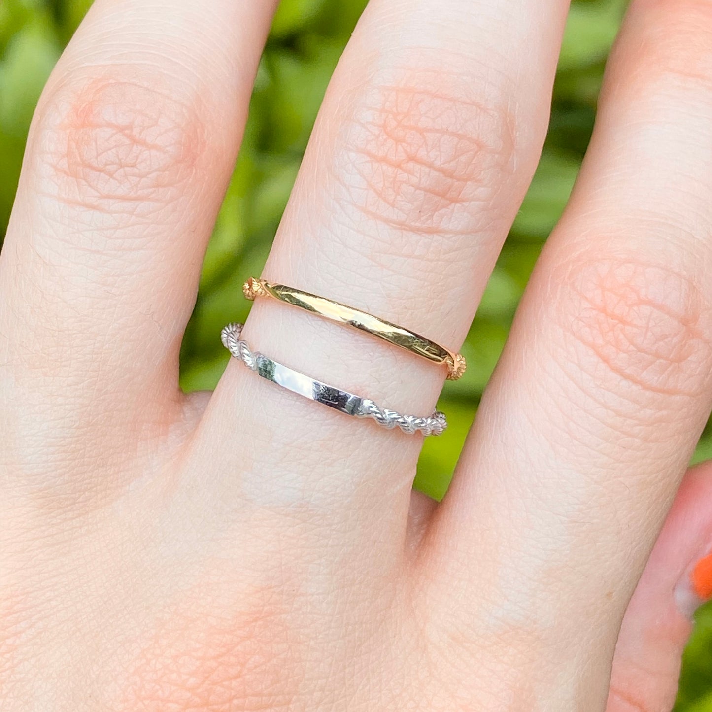 14KT Yellow Gold Diamond-Cut Rope Band Ring, 14KT Yellow Gold Diamond-Cut Rope Band Ring - Legacy Saint Jewelry