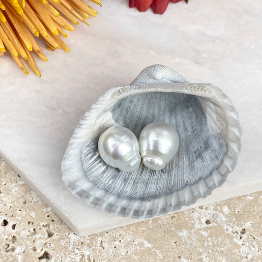 Genuine Paspaley South Sea Loose Pearl Pair "Fine" Quality 11mm, Genuine Paspaley South Sea Loose Pearl Pair "Fine" Quality 11mm - Legacy Saint Jewelry