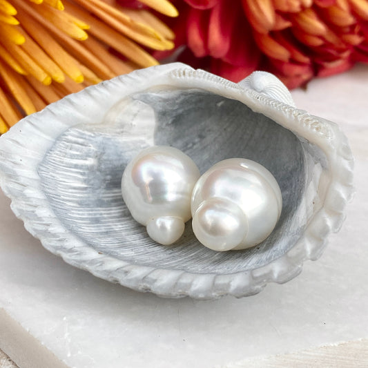 Genuine Paspaley South Sea Loose Pearl Pair "Fine" Quality 12mm #3, Genuine Paspaley South Sea Loose Pearl Pair "Fine" Quality 12mm #3 - Legacy Saint Jewelry