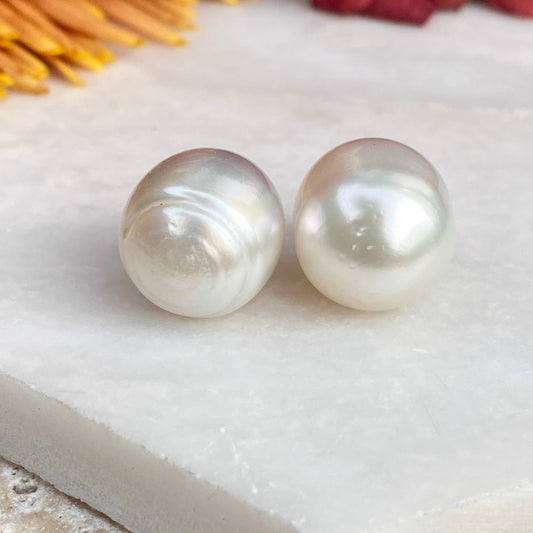Genuine Paspaley South Sea Loose Pearl Pair Oval "Fine" Quality 12mm, Genuine Paspaley South Sea Loose Pearl Pair Oval "Fine" Quality 12mm - Legacy Saint Jewelry