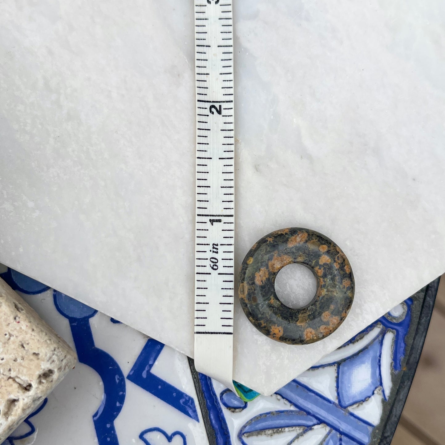 Genuine Leopard Skin Agate Round Disc Gemstone Earring Charms