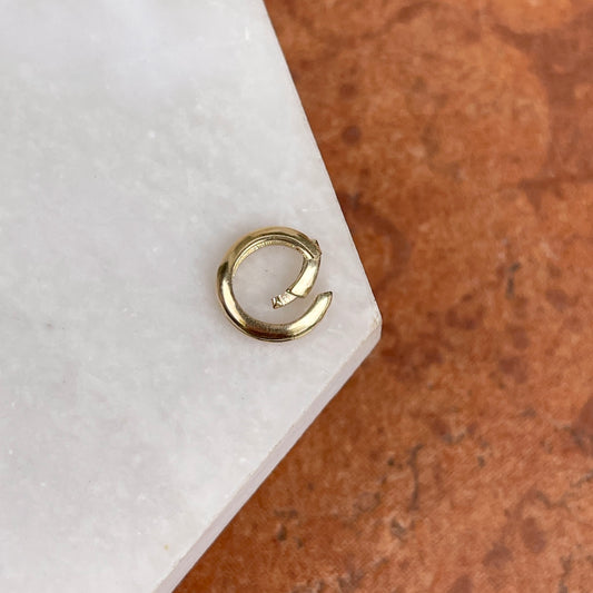 14KT Yellow Gold Round Pearl Shortener/ Enhancer Clasp 10mm